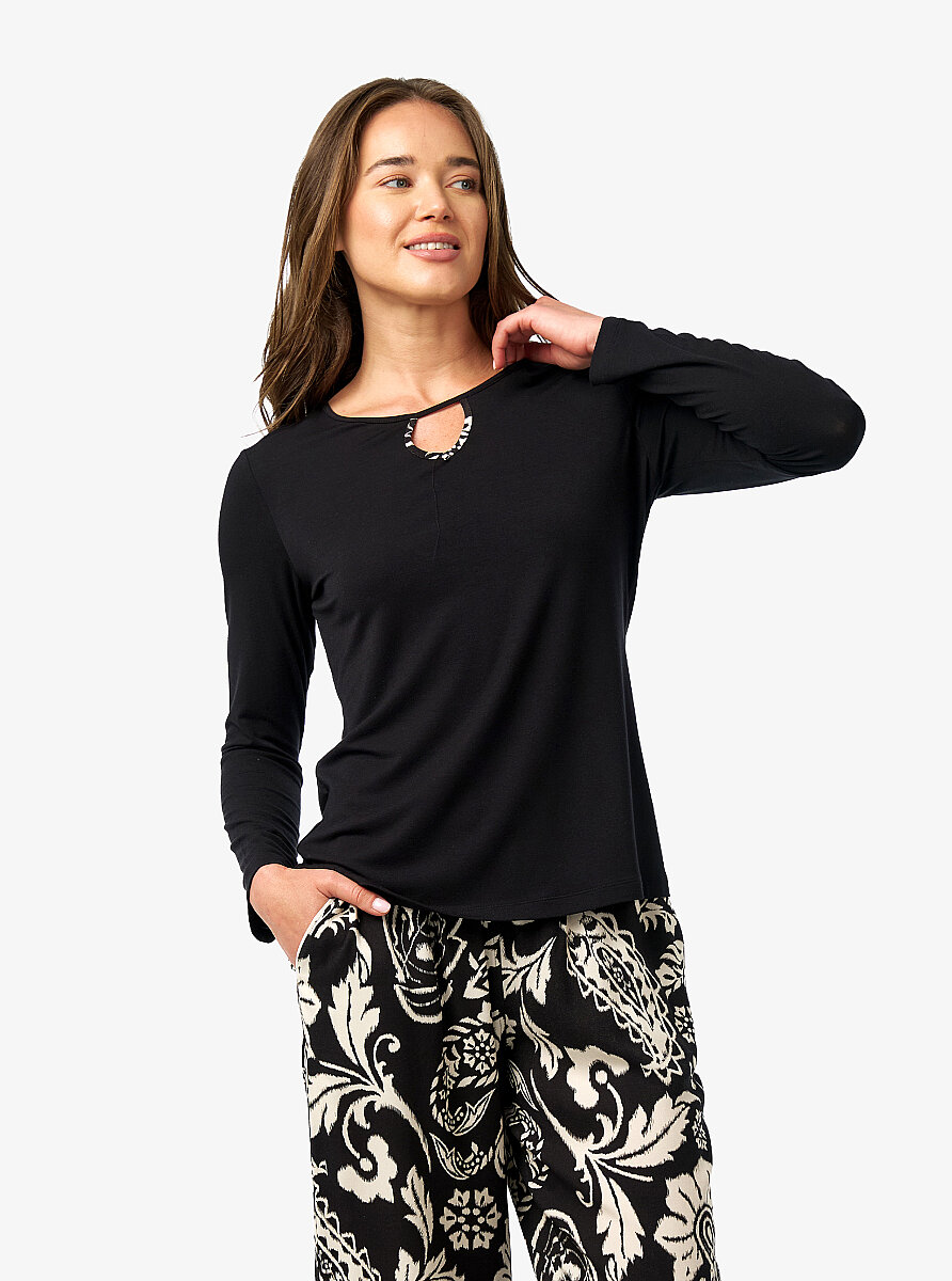 Kadın Pijama Takımı 52270 - Siyah - 4