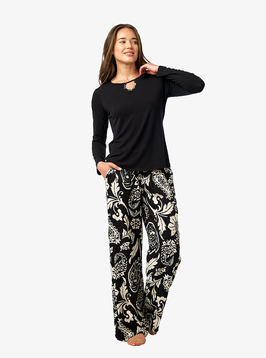 Kadın Pijama Takımı 52270 - Siyah
