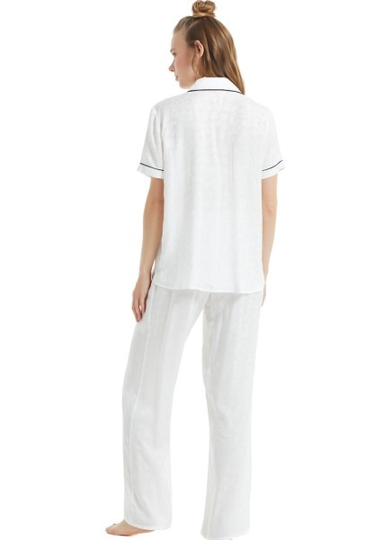Kadın Pijama Takımı 60072 - Beyaz - 2