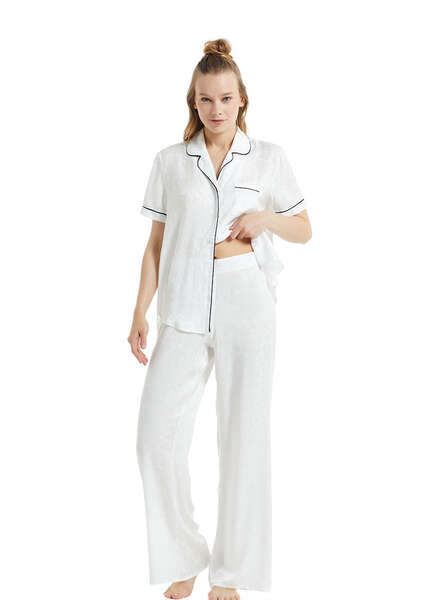 Kadın Pijama Takımı 60072 - Beyaz - 1