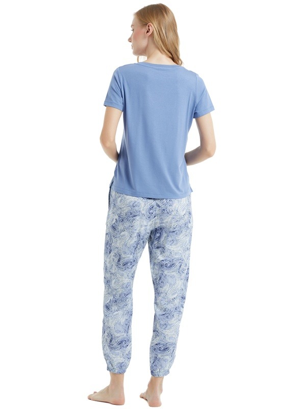 Kadın Pijama Takımı 60082 - Mavi - 2