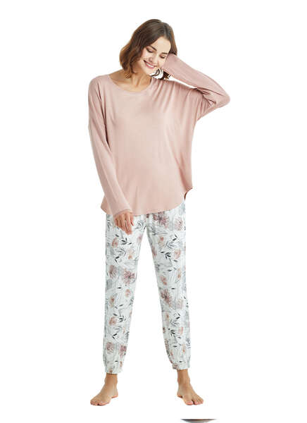 Kadın Pijama Takımı 60132 - Pembe - 1