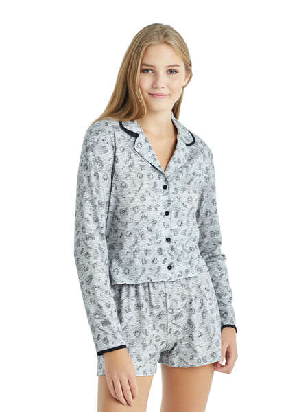 Kadın Pijama Takımı 60158 - Baskılı - 3