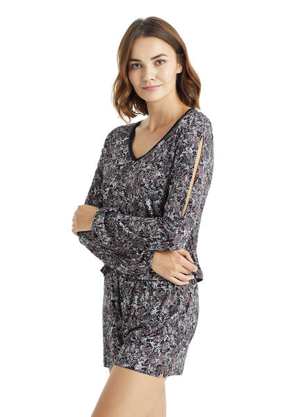 Kadın Pijama Takımı 60166 - Baskılı - 3