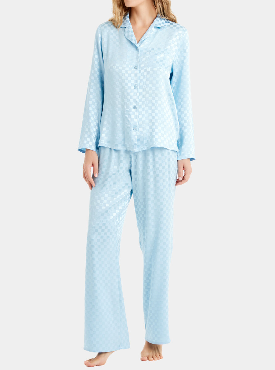 Kadın Pijama Takımı 60484 - Mavi - 3