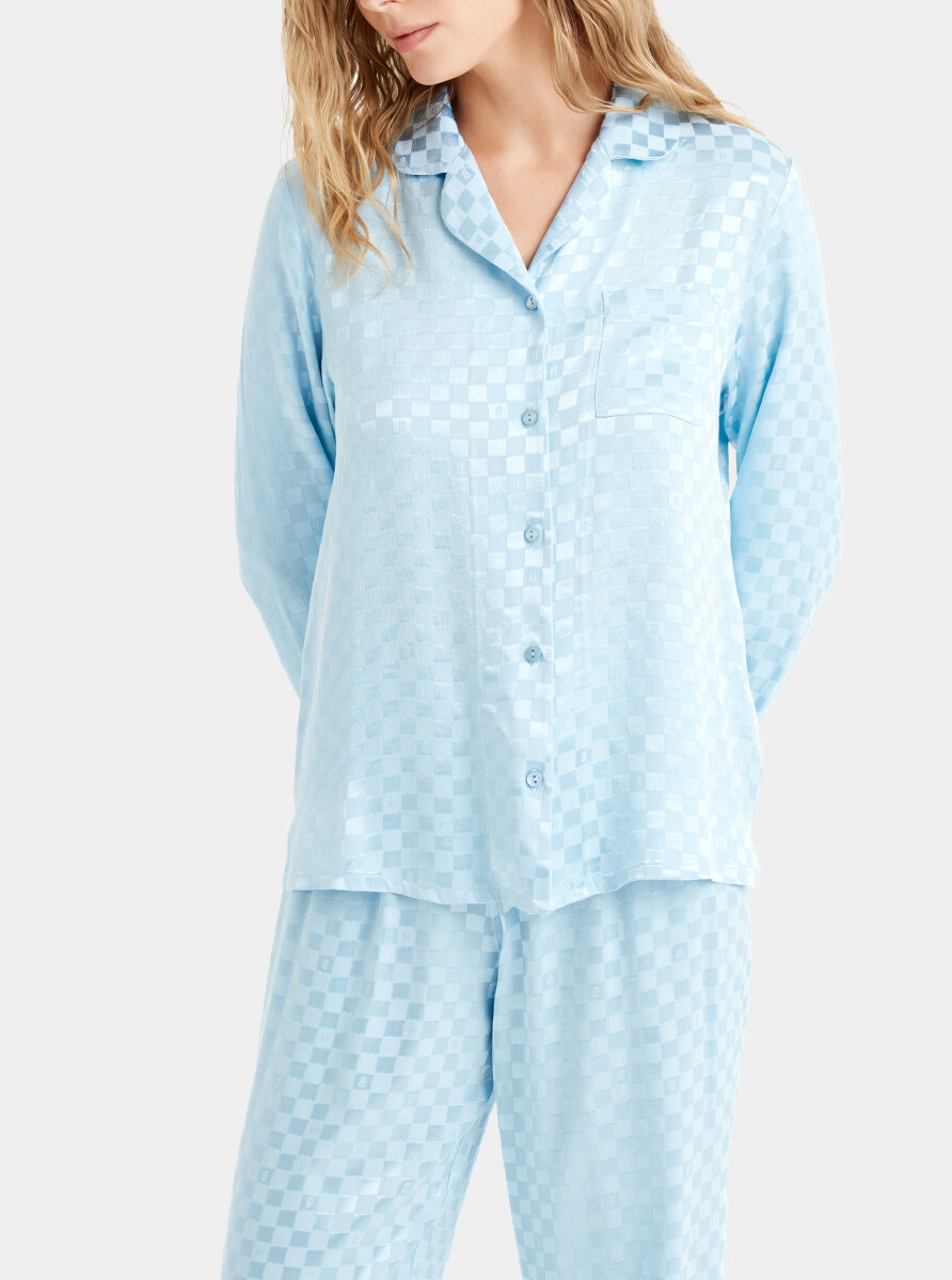 Kadın Pijama Takımı 60484 - Mavi - Blackspade (1)