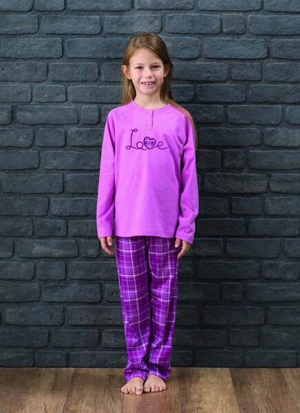Kadın Pijama Takımı 6188 - Lila - 1