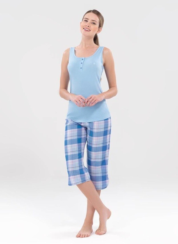 Kadın Pijama Takımı 6240 - Mavi - 1