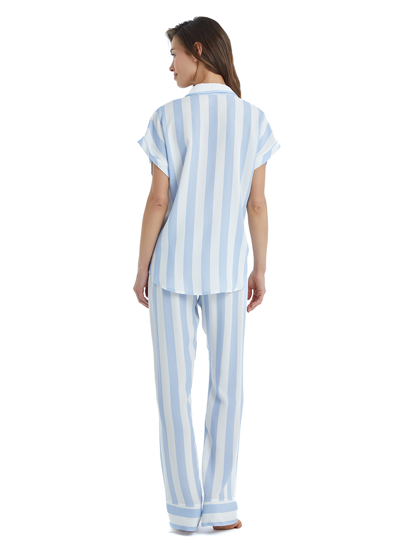 Kadın Pijama Üstü 51352 - Mavi - 4