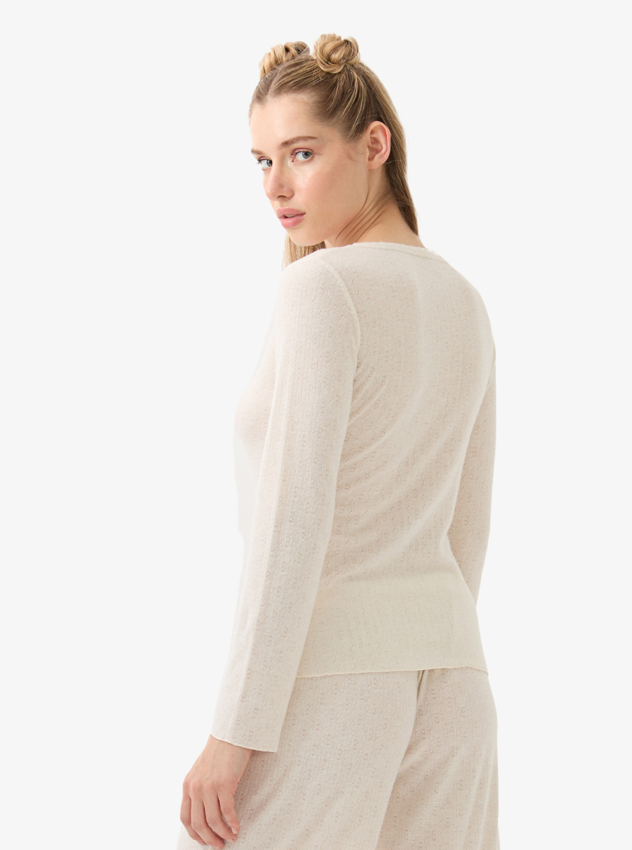 Kadın Pijama Üstü 51934 - Beyaz - 2