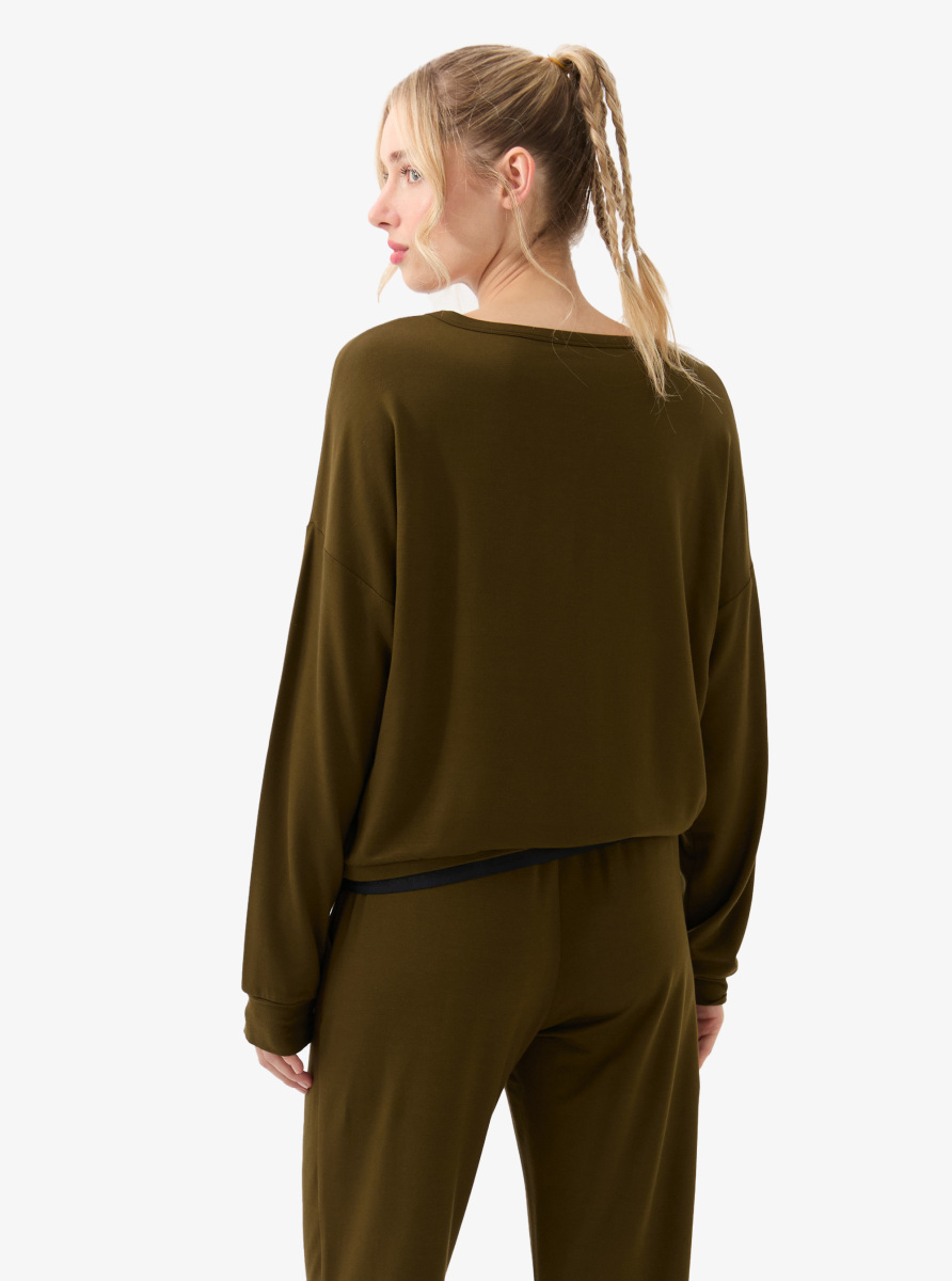 Kadın Pijama Üstü 51956 - Yeşil - 2
