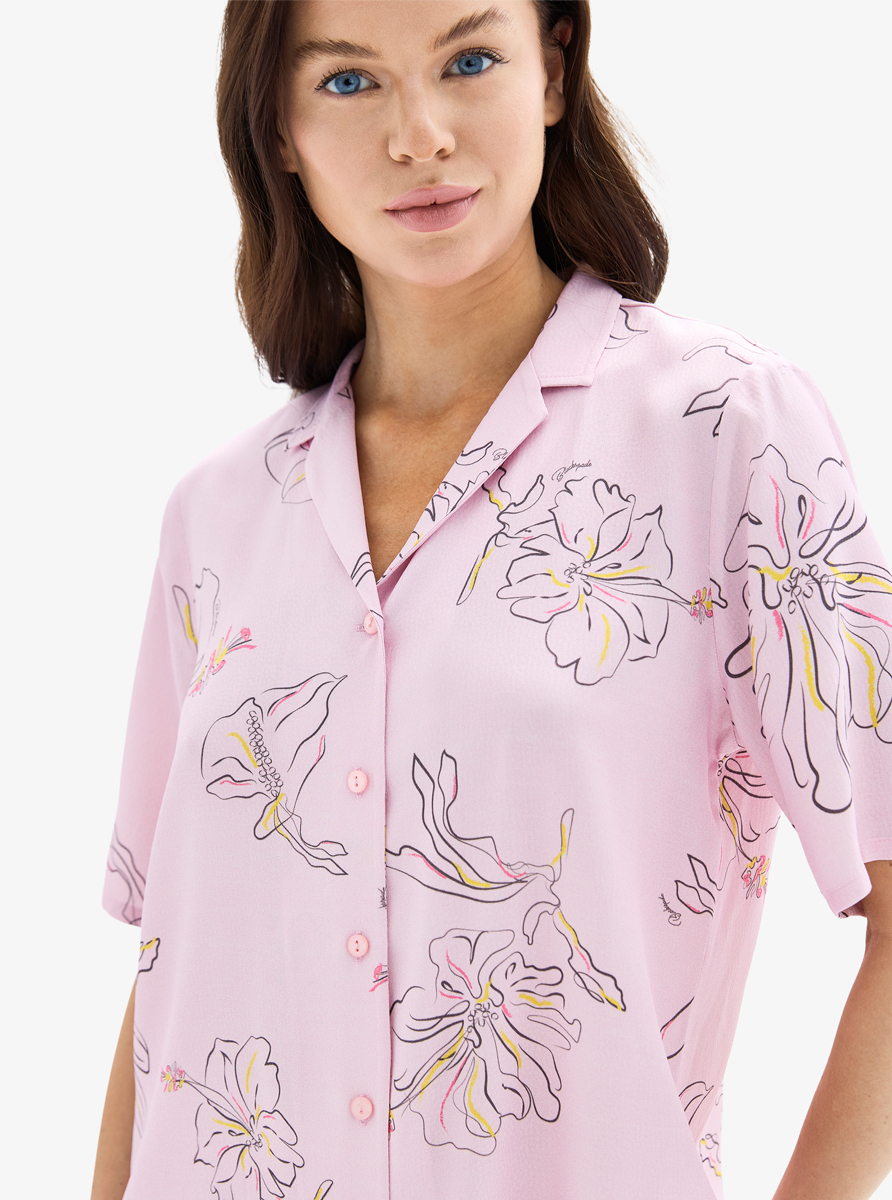 Kadın Pijama Üstü 52022 - Desenli - 4