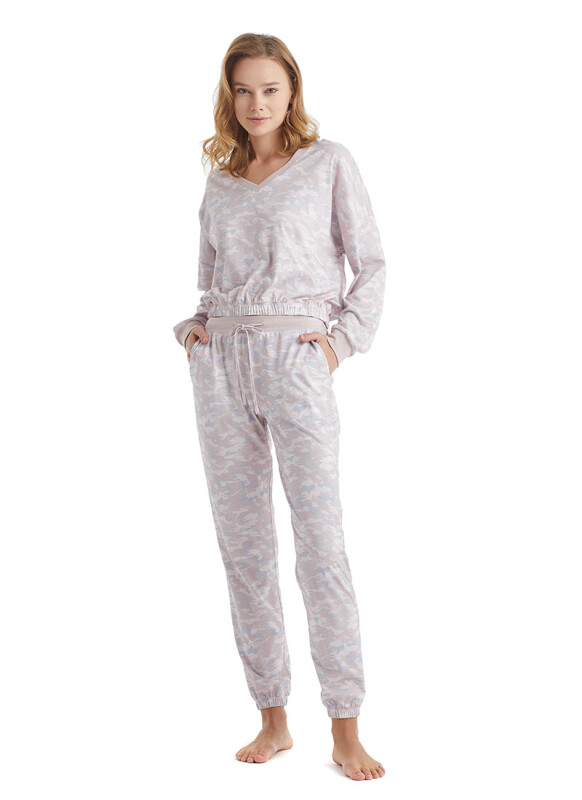 Kadın Pijama Üstü 60334 - Desenli - 2