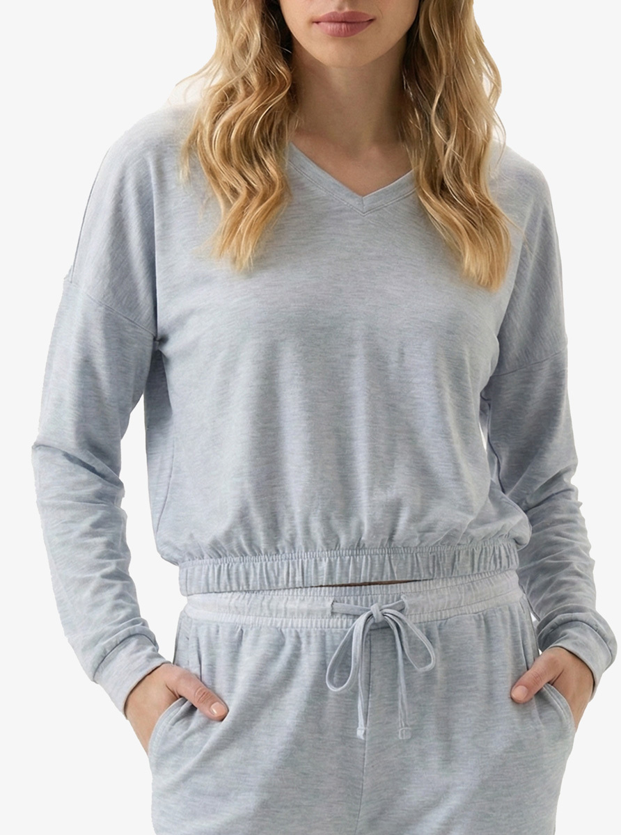 Kadın Pijama Üstü 60335 - Mavi