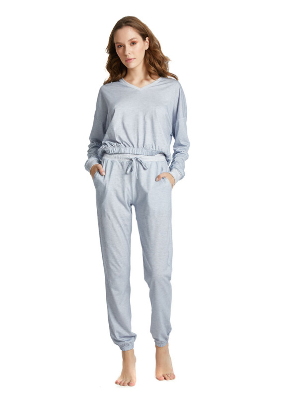 Kadın Pijama Üstü 60335 - Mavi - 3