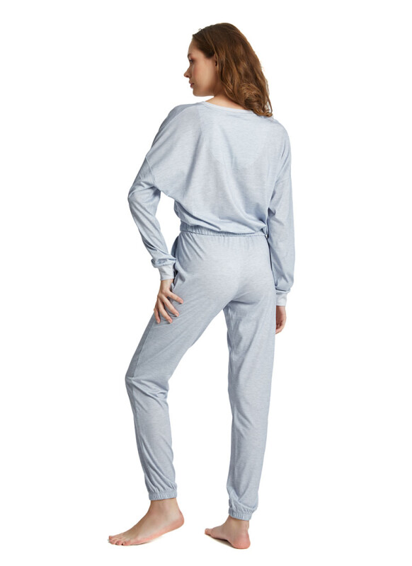 Kadın Pijama Üstü 60335 - Mavi - Blackspade (1)