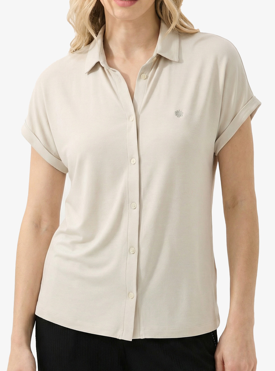 Kadın Pijama Üstü 51379 - Bej - Blackspade