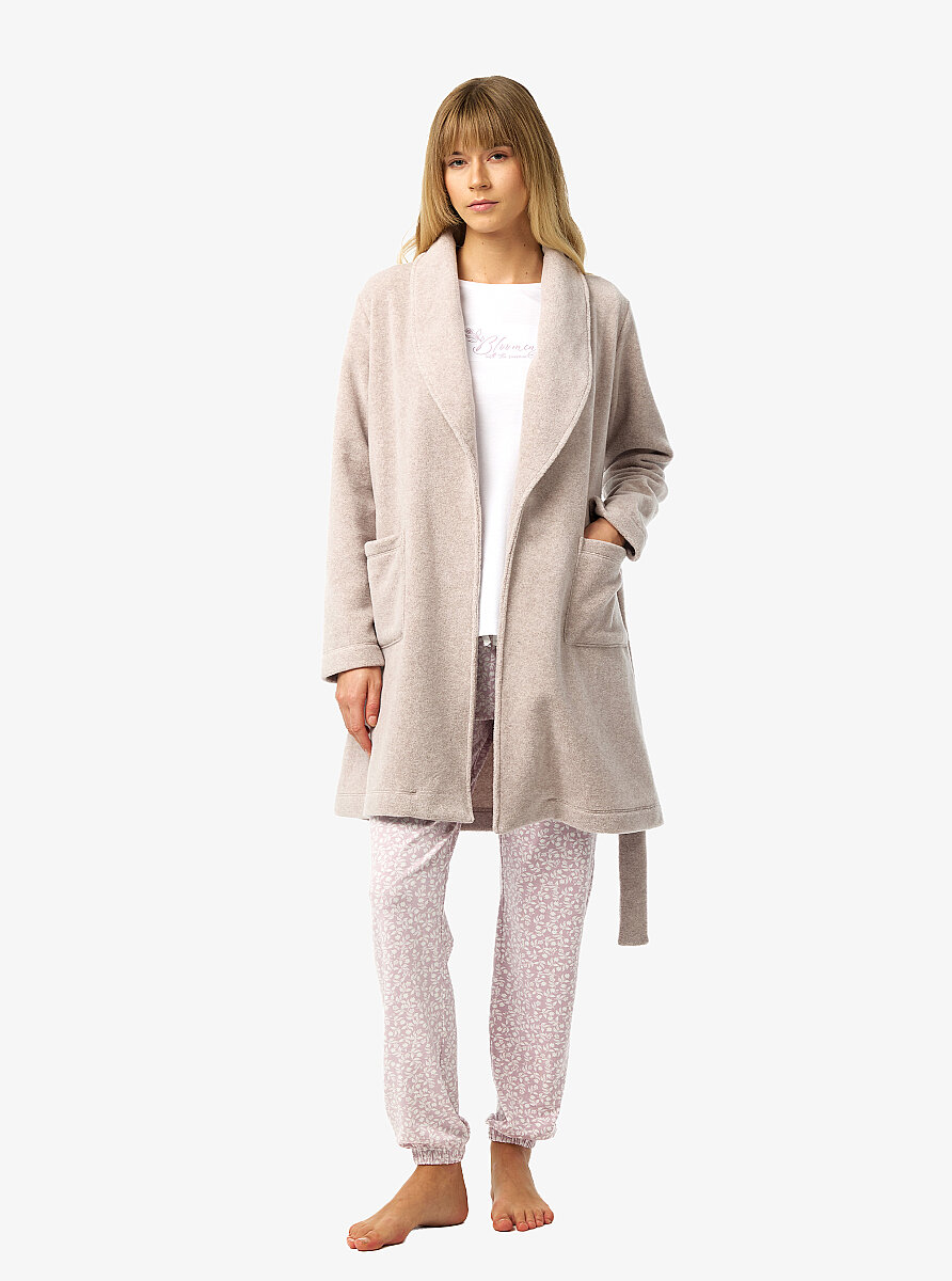 Kadın Polar Sabahlık 52251 - Krem - 1