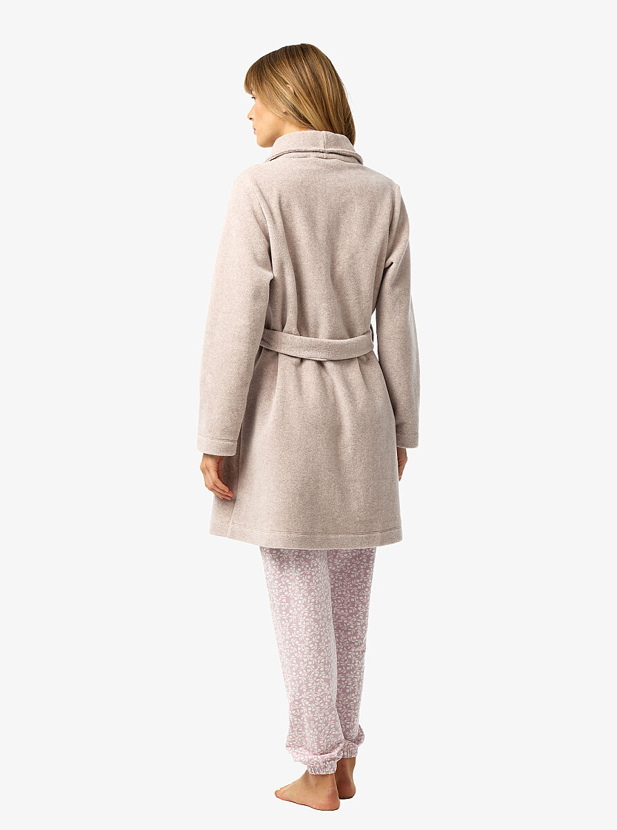 Kadın Polar Sabahlık 52251 - Krem - Blackspade (1)