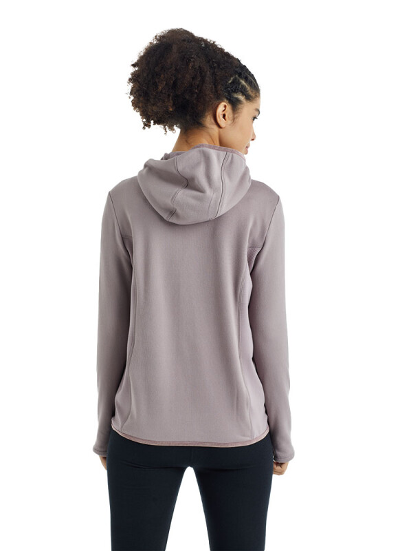 Kadın Polar Sweatshirt 50942 - Mor - 3