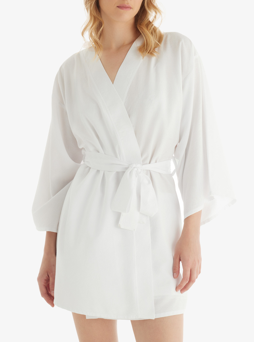 Kadın Sabahlık 51829 - Beyaz - 1
