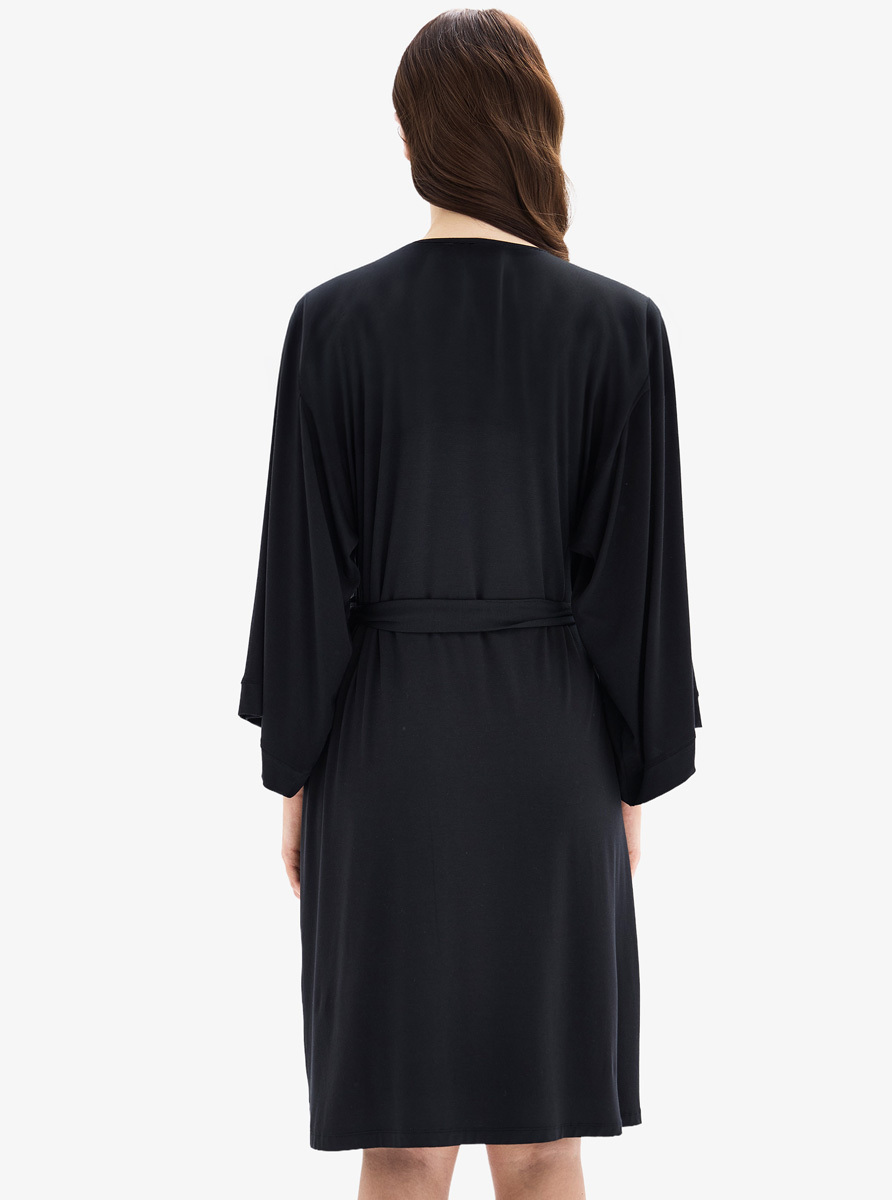Kadın Sabahlık 52000 - Siyah - 2