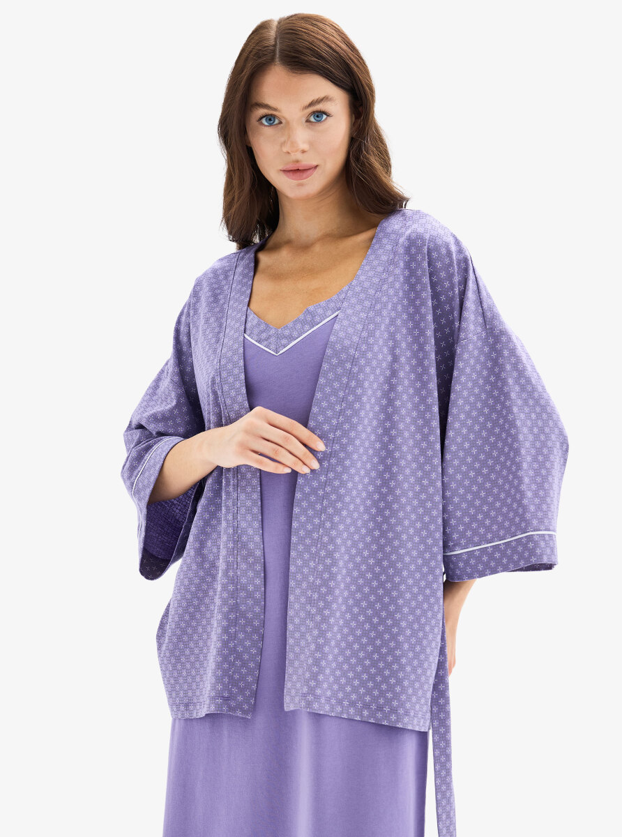 Kadın Sabahlık 52039 - Mor