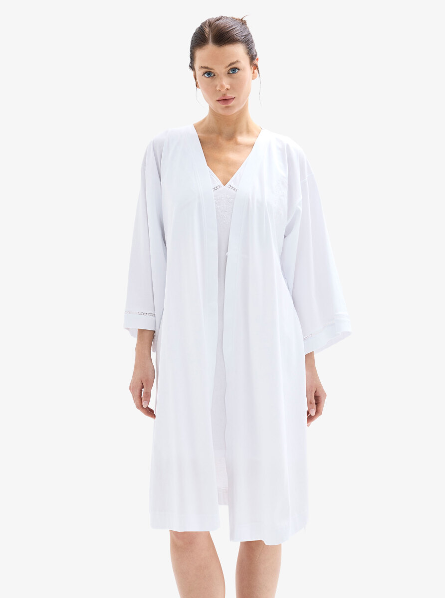Kadın Sabahlık 52054 - Beyaz - 3
