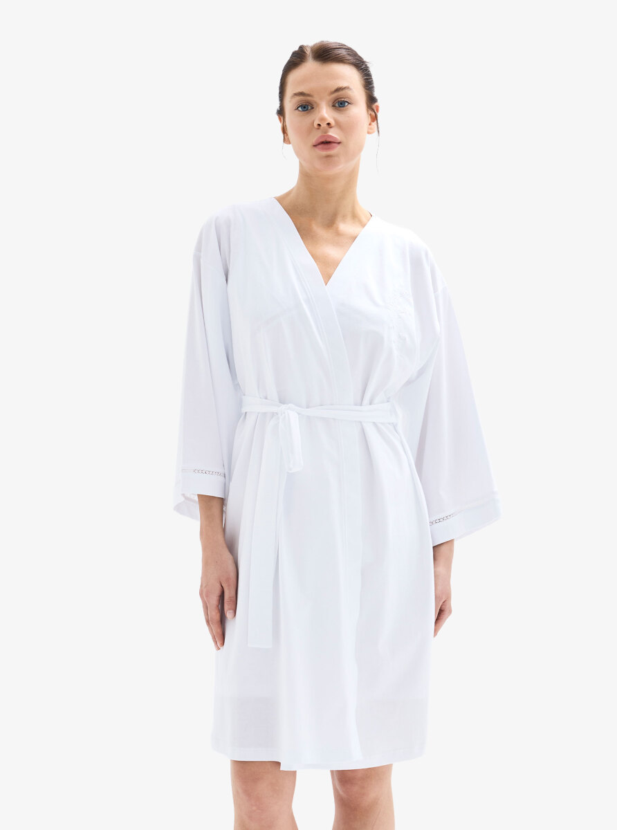 Kadın Sabahlık 52054 - Beyaz - 1