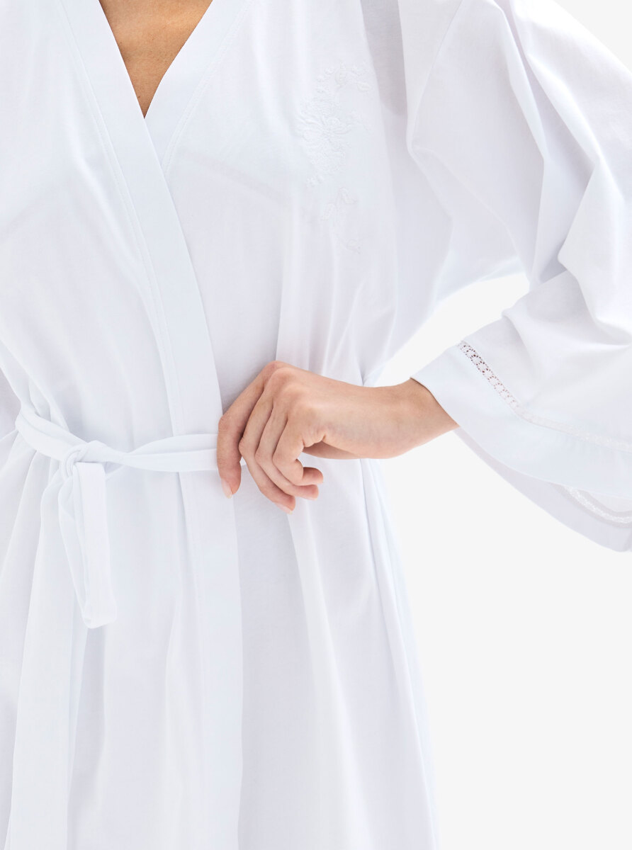 Kadın Sabahlık 52054 - Beyaz - 5