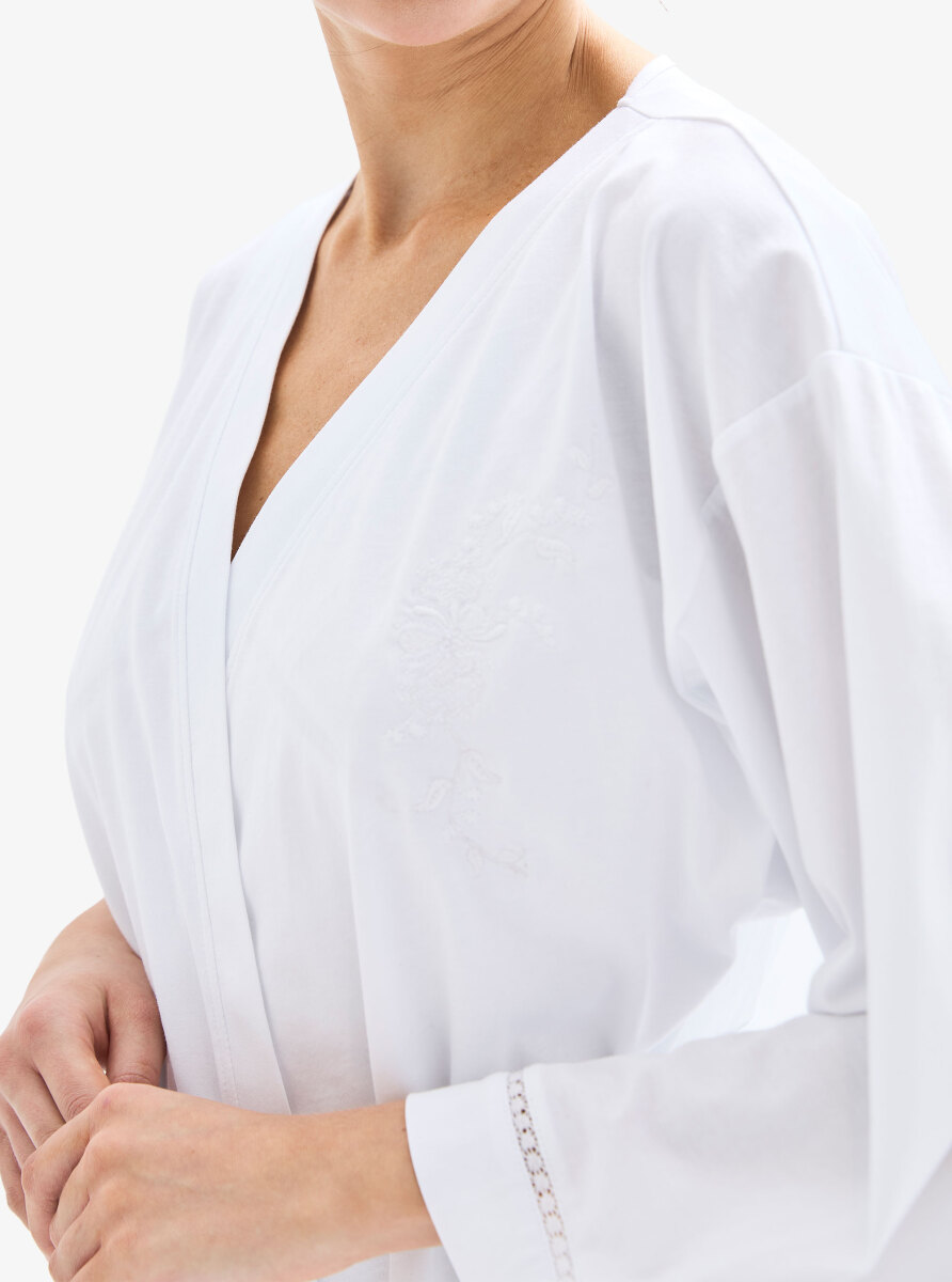 Kadın Sabahlık 52054 - Beyaz - 4