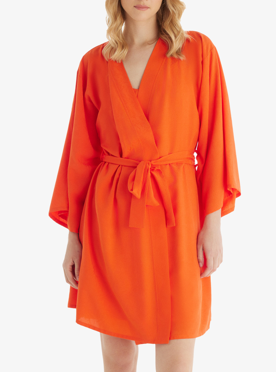 Kadın Sabahlık 60530 - Turuncu - Blackspade