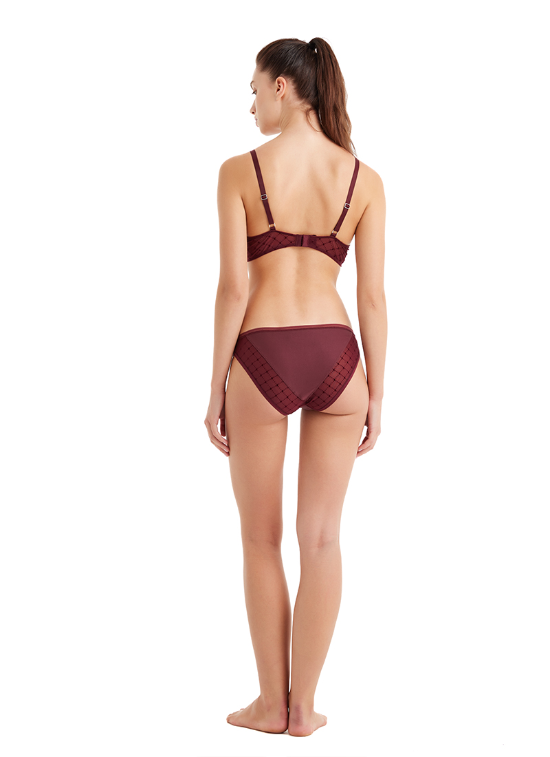 Kadın Slip 51651 - Bordo - 2