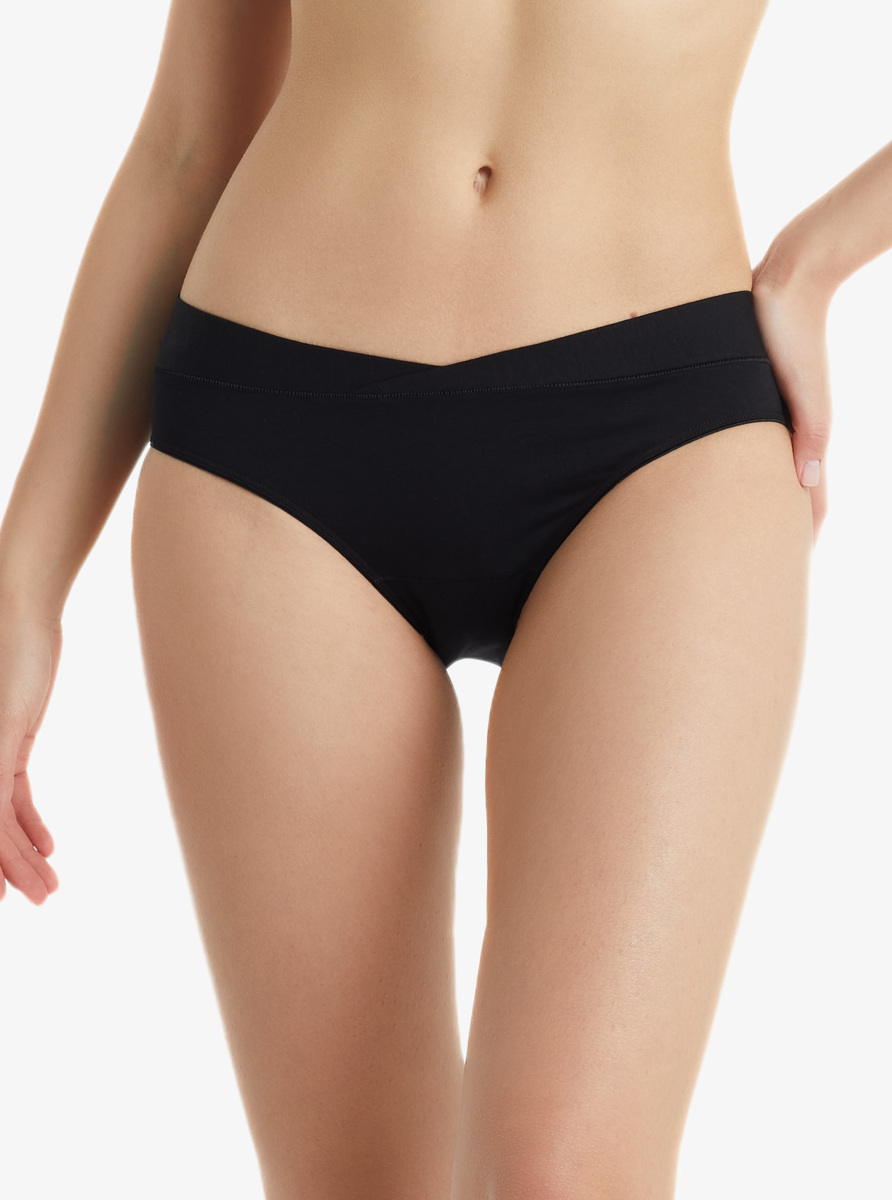 Kadın Organik Pamuk Külot 1562 - Siyah - 1