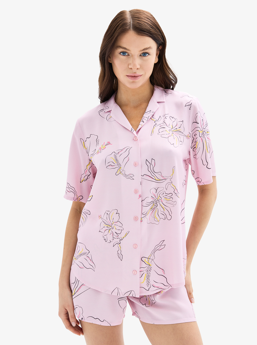 Kadın Şort Pijama Altı 52024 - Desenli - 2