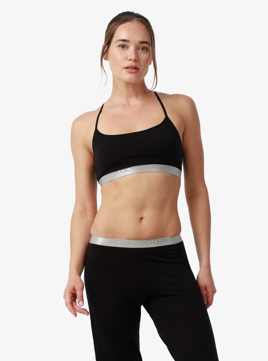 Kadın Spor Sütyen Silver 1631 - Siyah - Blackspade