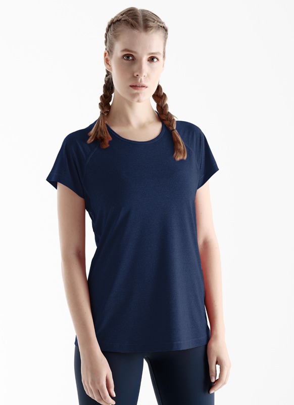 Kadın Spor Tişört 70061 - Lacivert - 1
