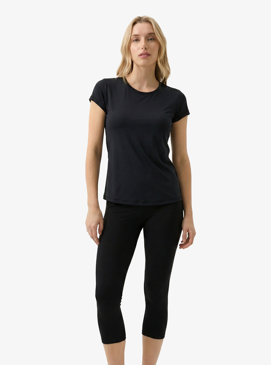 Kadın Spor Tişört 70318 - Siyah - 3