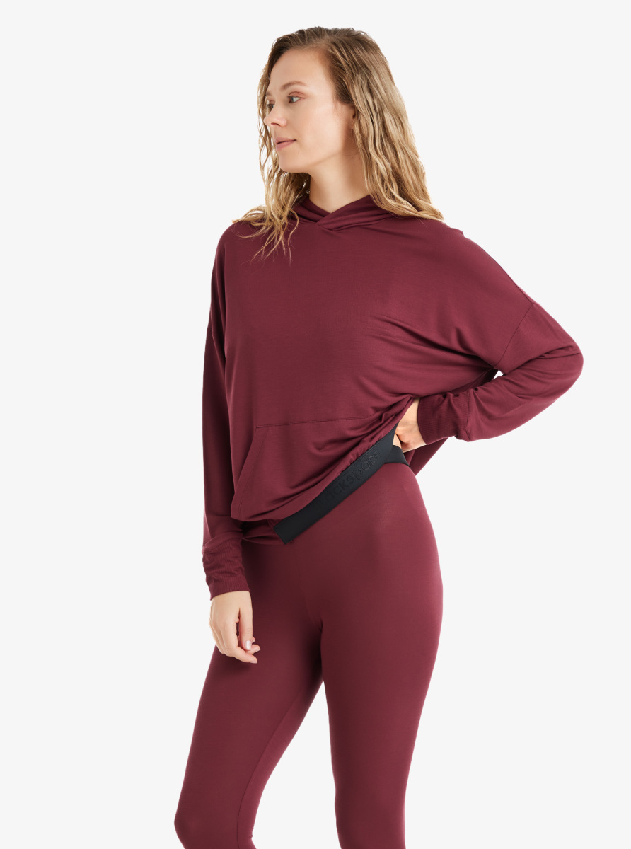 Kadın Sweatshirt 51640 - Bordo - 3