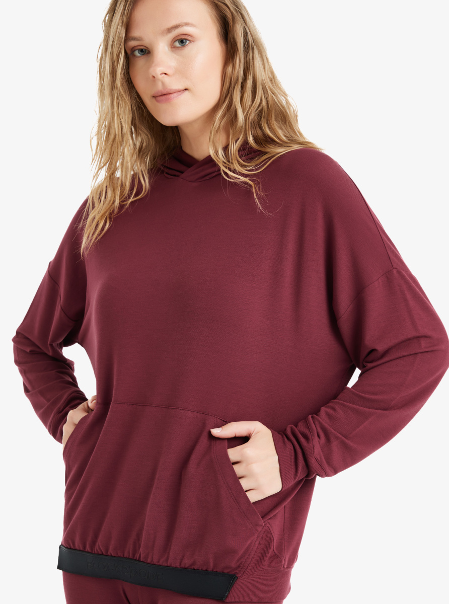Kadın Sweatshirt 51640 - Bordo - 1