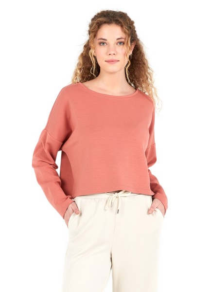 Kadın Sweatshirt 60036 - Kiremit Rengi - 1
