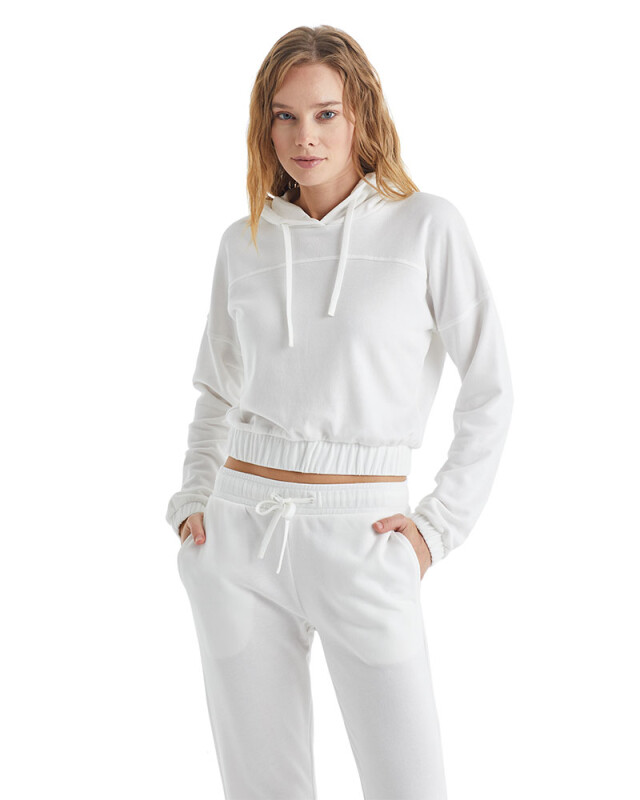 Kadın Sweatshirt 60308 - Beyaz - 3