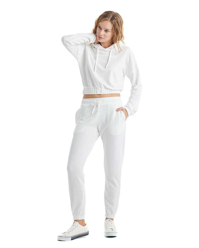 Kadın Sweatshirt 60308 - Beyaz - 1