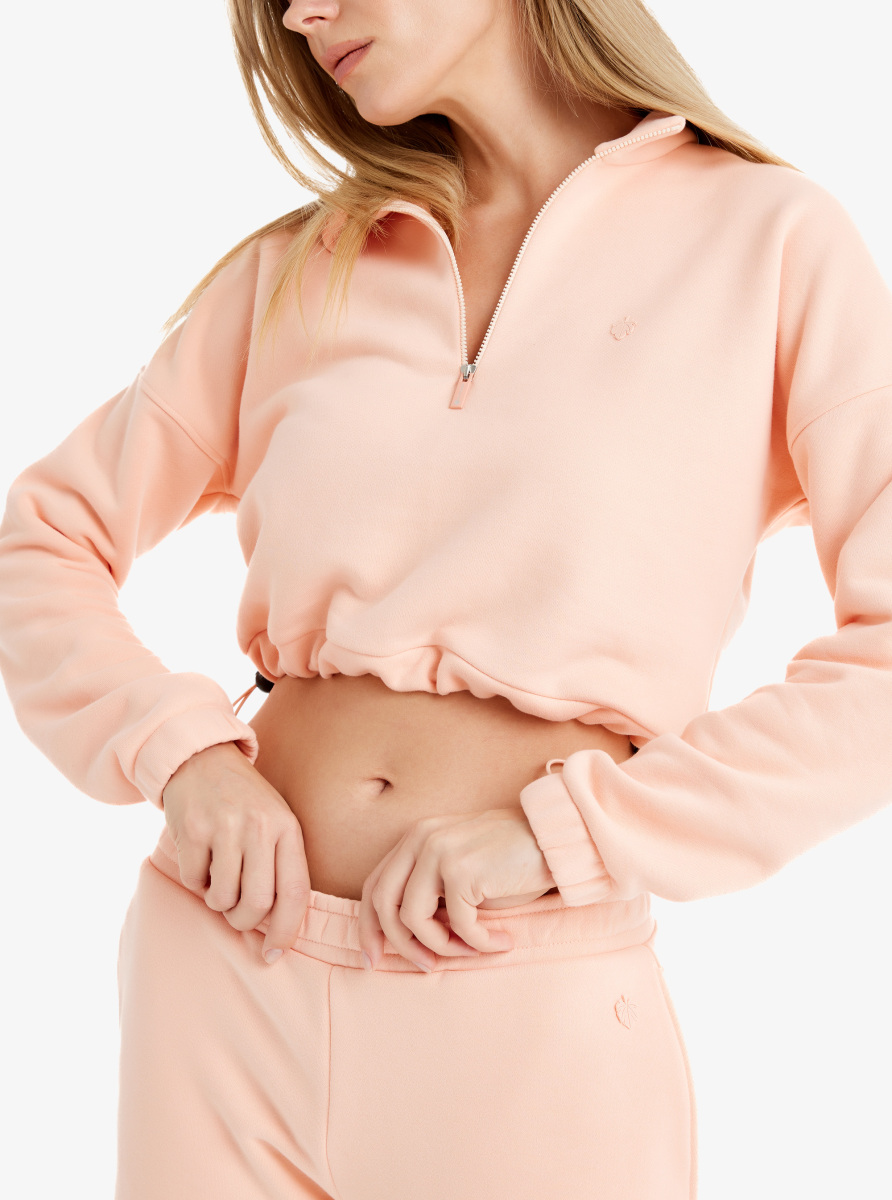 Kadın Sweatshirt 60462 - Şeftali - 4