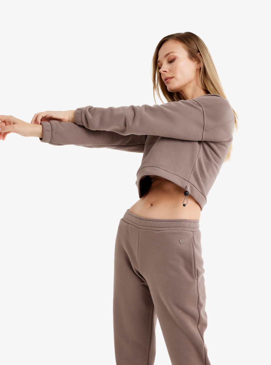 Kadın Sweatshirt 60462 - Vizon - 4