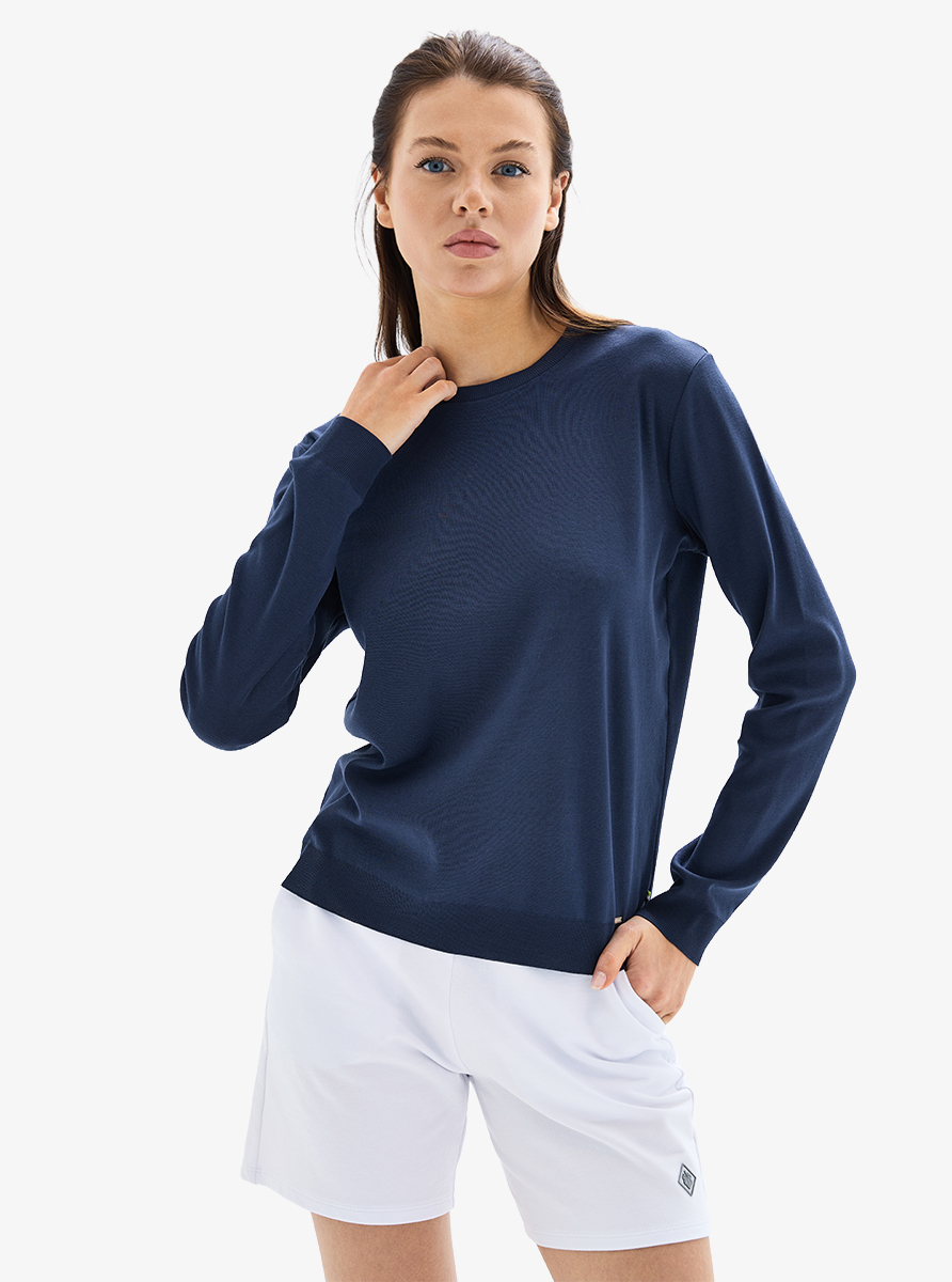 Kadın Sweatshirt 60631 - Lacivert - 2