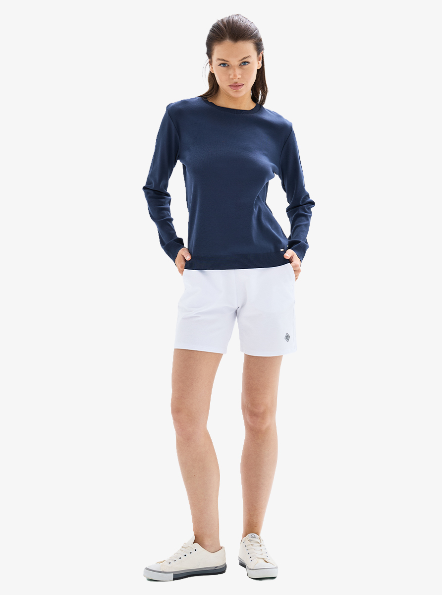 Kadın Sweatshirt 60631 - Lacivert - Blackspade