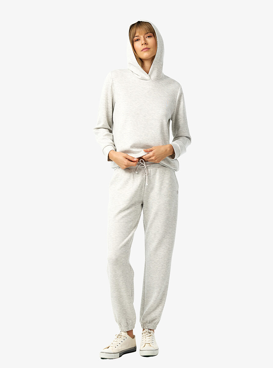 Kadın Sweatshirt 60673 - Gri Melanj - 5
