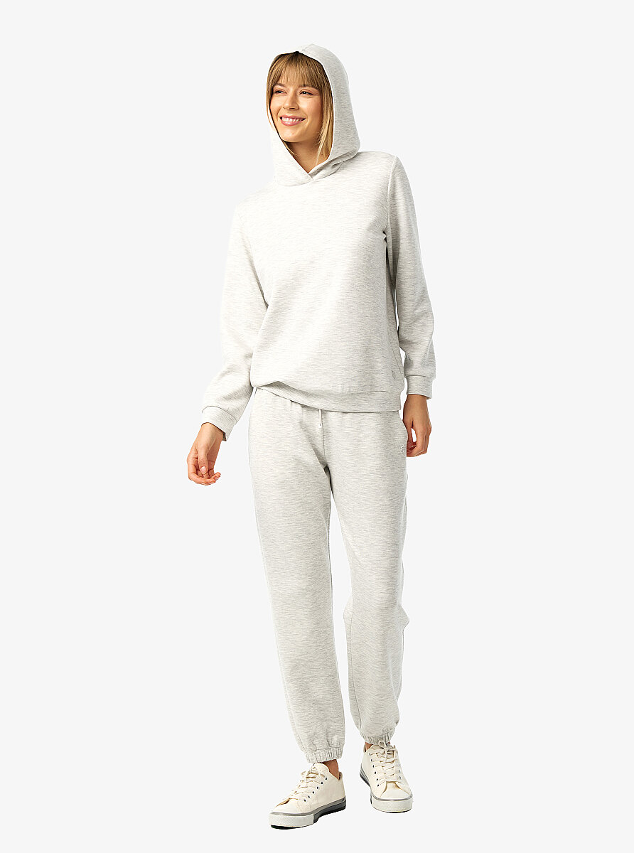 Kadın Sweatshirt 60673 - Gri Melanj - 6