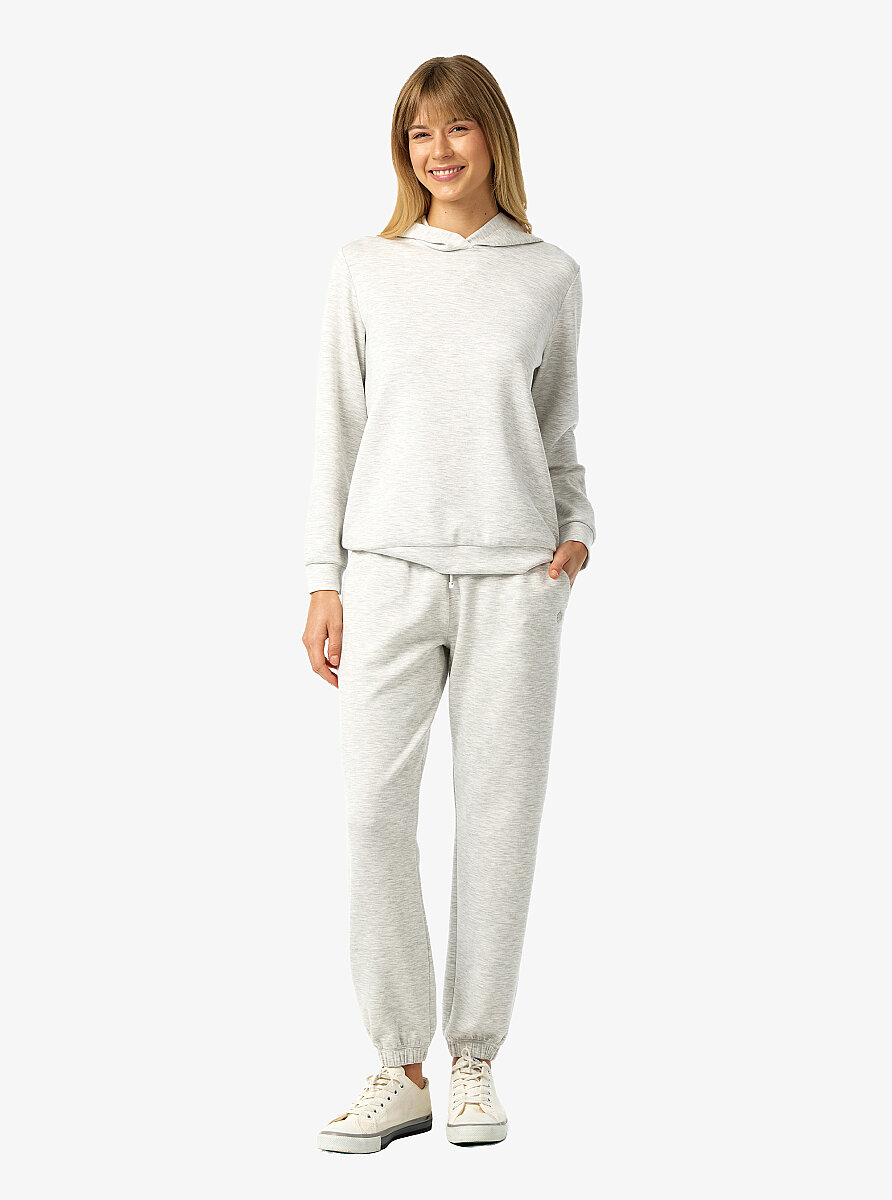 Kadın Sweatshirt 60673 - Gri Melanj - 7